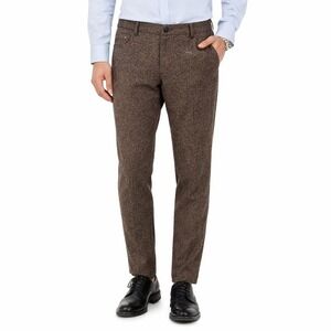 Paisley & Gray Mens Slim Fit Brown Tweed Wool Blend 5 Pocket Pants Size 38
